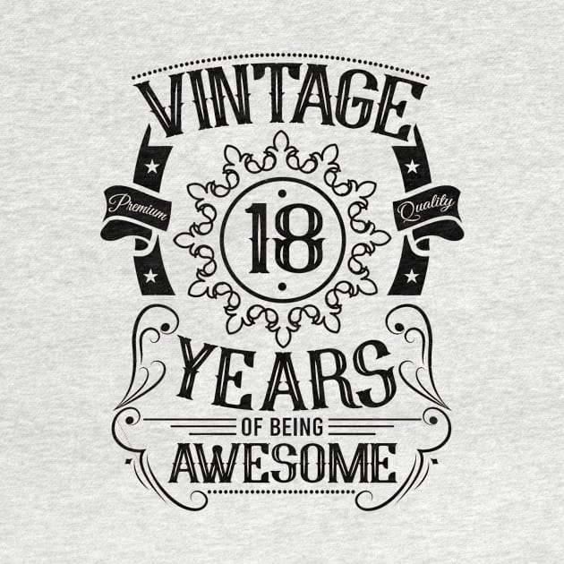 18th birthday vintage by HBfunshirts